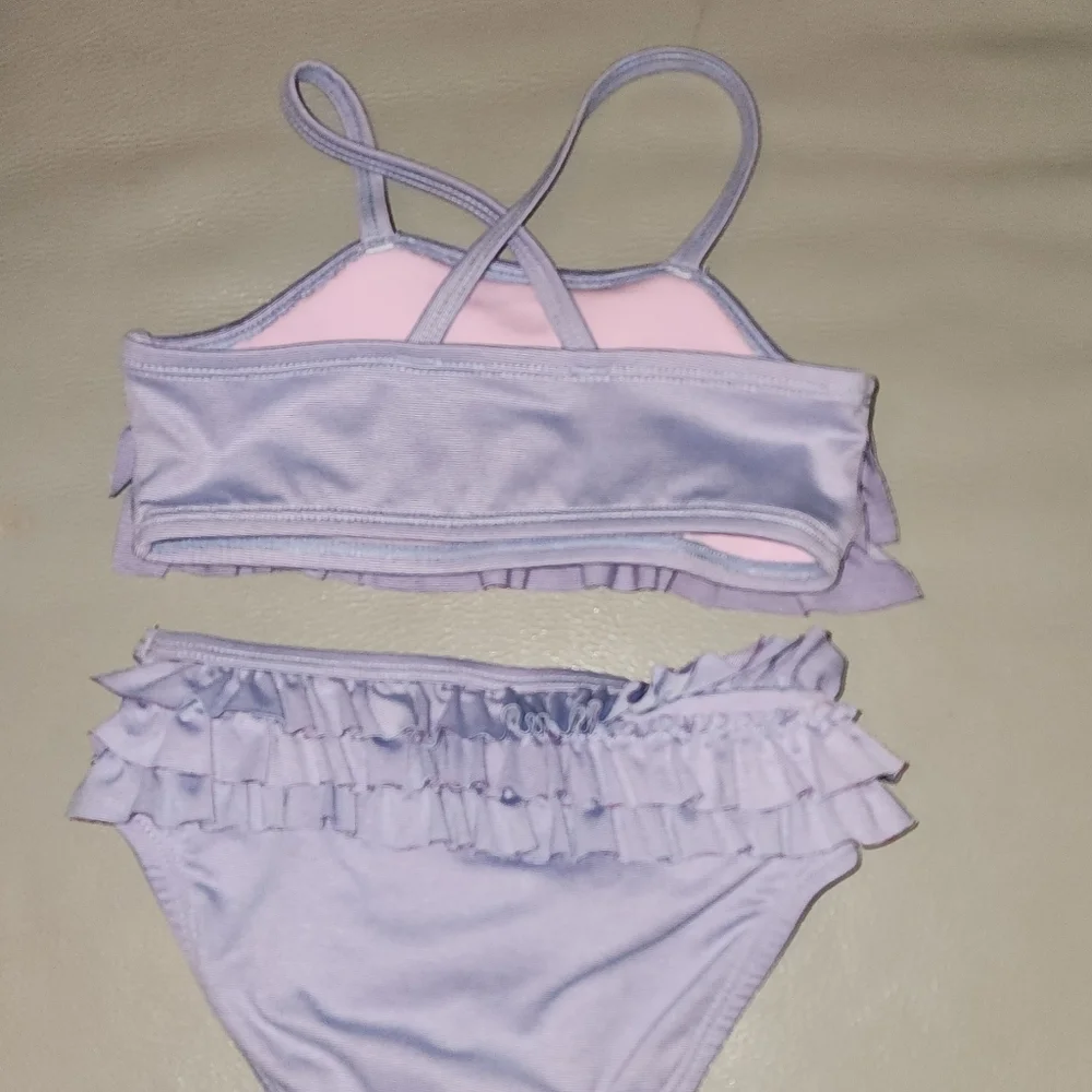 Purple Ruffle Bikini